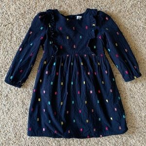 GAP dress with metallic embroidered polka dots